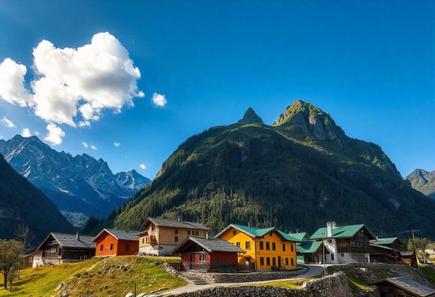 Koksar Village
Himachal Pradesh 